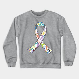 Awareness Ribbon - All Cancers Crewneck Sweatshirt